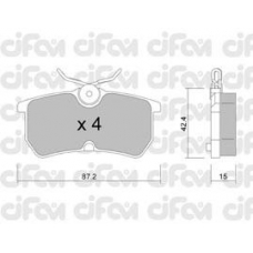 822-317-0 CIFAM Комплект тормозных колодок, дисковый тормоз