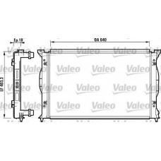 732738 VALEO Радиатор, охлаждение двигателя