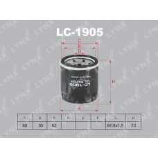 LC-1905 LYNX Фильтр масл. chevrolet aveo 1.2 08> / spark 0.8-1.