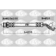 6606089 SASIC Тормозной шланг