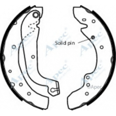 SHU537 APEC Тормозные колодки