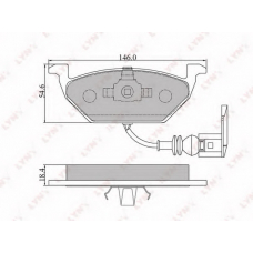 BD-1202 LYNX Тормозные колодки дисковые