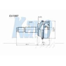 CV-1007 KAVO PARTS Шарнирный комплект, приводной вал