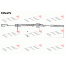 FBS03006 FTE Трос, стояночная тормозная система