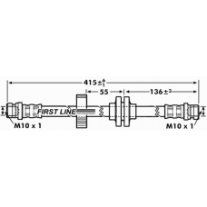 FBH7172 FIRST LINE Тормозной шланг