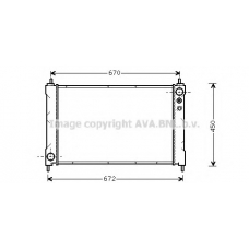 HDA2036 AVA Радиатор, охлаждение двигателя