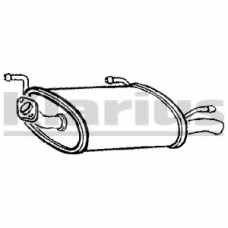 DN609L KLARIUS Глушитель выхлопных газов конечный