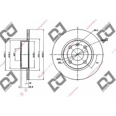 BD1776 DJ PARTS Тормозной диск