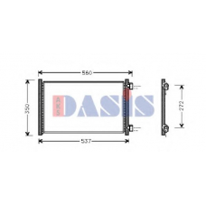 082370N AKS DASIS Конденсатор, кондиционер