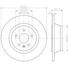 8DD 355 119-151 HELLA PAGID Тормозной диск