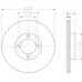 MDC437 MINTEX Тормозной диск