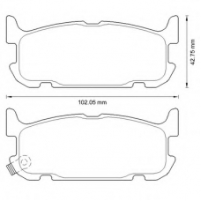 572603B BENDIX Комплект тормозных колодок, дисковый тормоз