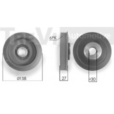 PC1030 TREVI AUTOMOTIVE Ременный шкив, коленчатый вал