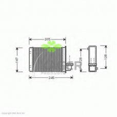 32-0356 KAGER Теплообменник, отопление салона
