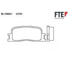 BL1990A1 FTE Комплект тормозных колодок, дисковый тормоз