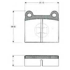 BLF135 QUINTON HAZELL Комплект тормозных колодок, дисковый тормоз