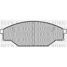 BBP1019 BORG & BECK Комплект тормозных колодок, дисковый тормоз
