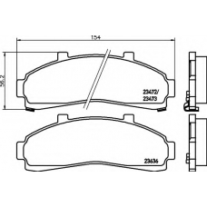 8DB 355 009-941 HELLA Комплект тормозных колодок, дисковый тормоз