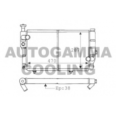 100742 AUTOGAMMA Радиатор, охлаждение двигателя