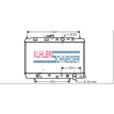 0100181 KUHLER SCHNEIDER Радиатор, охлаждение двигател