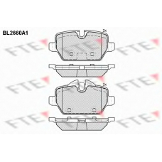 BL2660A1 FTE Комплект тормозных колодок, дисковый тормоз