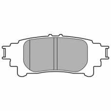 LP3155 DELPHI Комплект тормозных колодок, дисковый тормоз