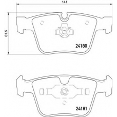 P 50 116 BREMBO Комплект тормозных колодок, дисковый тормоз