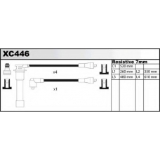 XC446 QUINTON HAZELL Комплект проводов зажигания