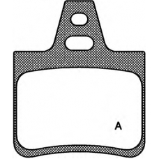 BPA0102.10 OPEN PARTS Комплект тормозных колодок, дисковый тормоз