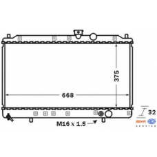 8MK 376 704-711 HELLA Радиатор, охлаждение двигателя