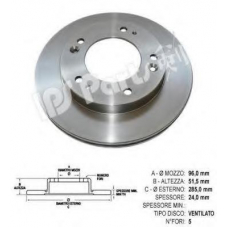 IBT-1K09 IPS Parts Тормозной диск