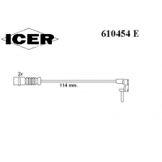 610454 E ICER Сигнализатор, износ тормозных колодок