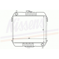 63200 NISSENS Радиатор, охлаждение двигателя