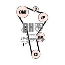 1112107319 Jp Group Комплект ремня ГРМ