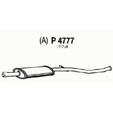 P4777 FENNO Средний глушитель выхлопных газов