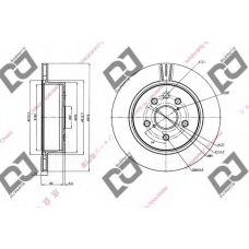 BD1437 DJ PARTS Тормозной диск