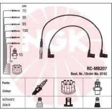 0742 NGK Комплект проводов зажигания