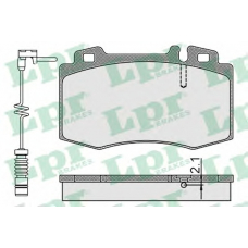 05P899B LPR Комплект тормозных колодок, дисковый тормоз