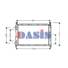 010310N AKS DASIS Радиатор, охлаждение двигателя