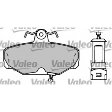 597050 VALEO Комплект тормозных колодок, дисковый тормоз