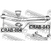 CRAB-043 FEBEST Подвеска, рычаг независимой подвески колеса