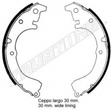115.246 TRUSTING Комплект тормозных колодок