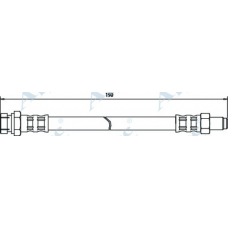 HOS3146 APEC Тормозной шланг