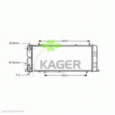 31-0010 KAGER Радиатор, охлаждение двигателя