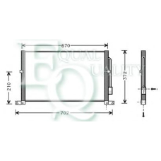 CO0078 EQUAL QUALITY Конденсатор, кондиционер