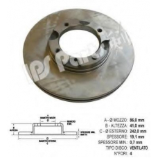IBT-1057 IPS Parts Тормозной диск