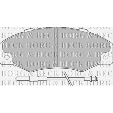 BBP1078 BORG & BECK Комплект тормозных колодок, дисковый тормоз
