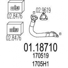 01.18710 MTS Труба выхлопного газа