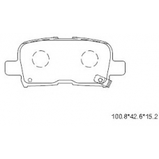 KD1798 ASIMCO Комплект тормозных колодок, дисковый тормоз