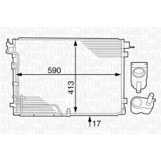 350203626000 MAGNETI MARELLI Конденсатор, кондиционер